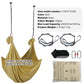 Aerial Yoga Hammock & Swing, 4.4 Yards, Aerial Yoga Starter Kit in Gold, with 100Gsm Nylon Fabric, Full Rigging Hardware