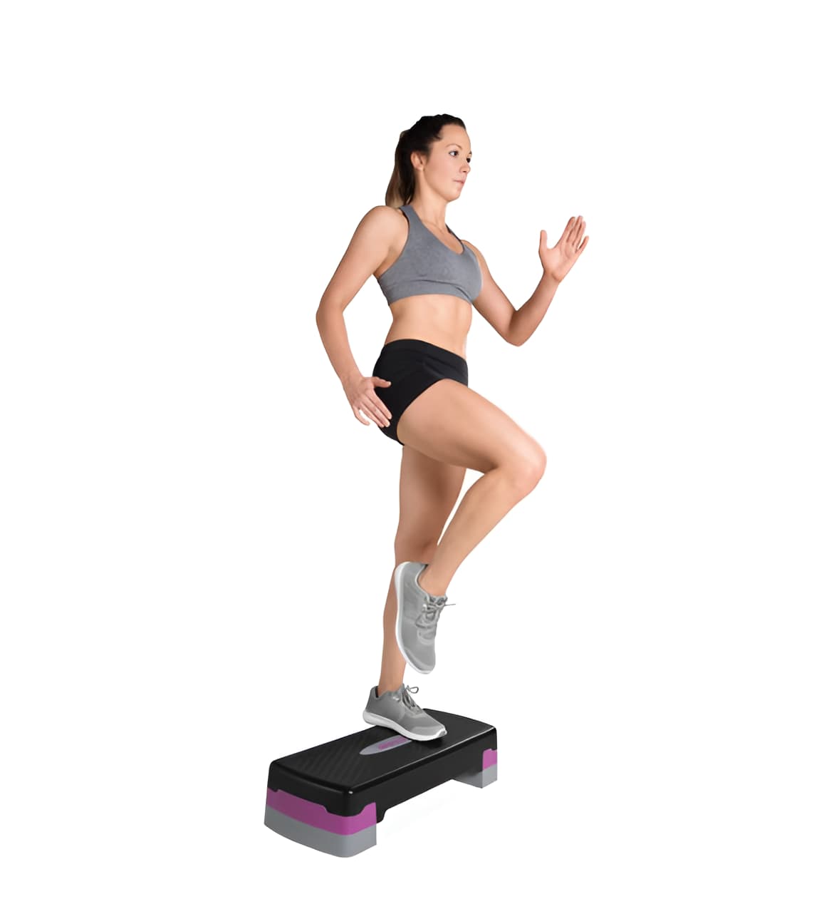 Aerobic Stepper - Adjustable Height Exercise Step Platform