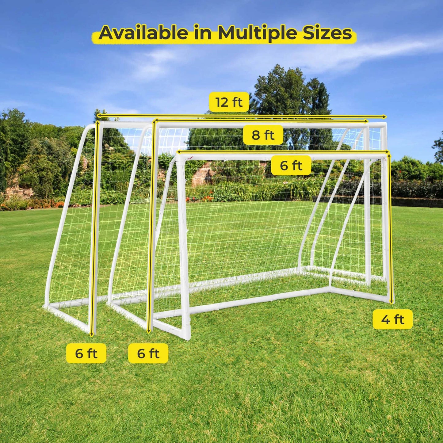 All Weather Soccer Goal Football Training Equipment with Anti-Tearing Net