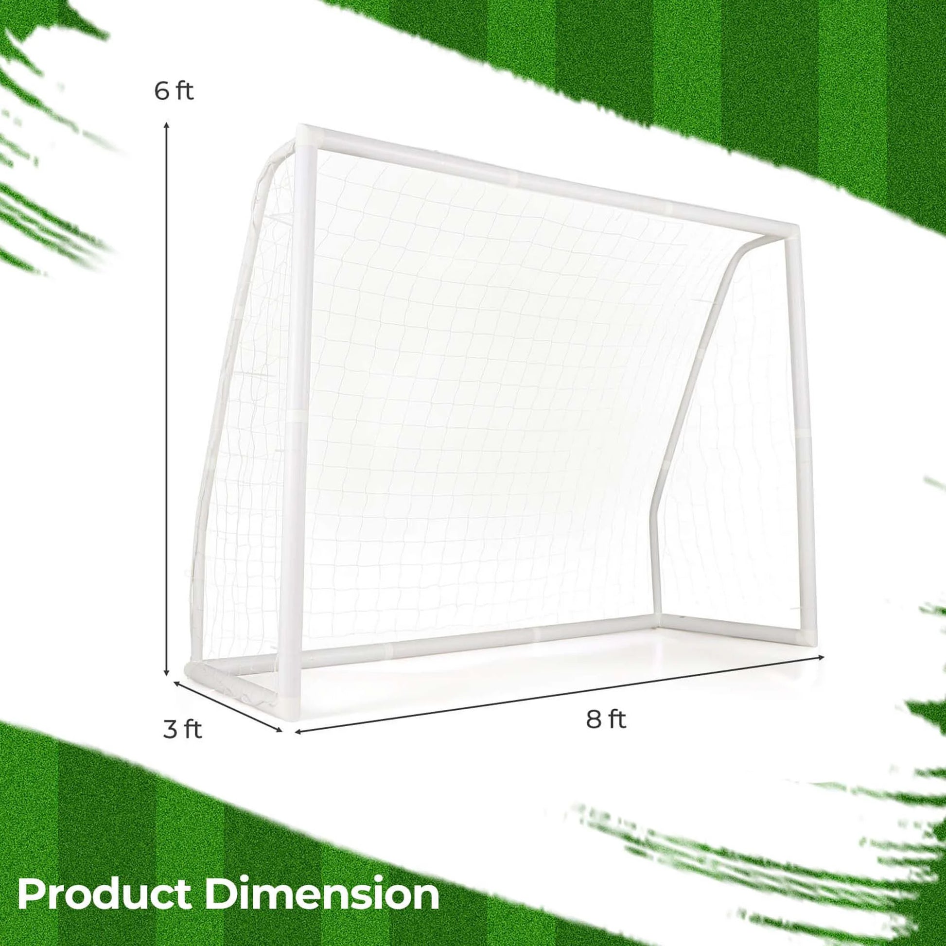 All Weather Soccer Goal Football Training Equipment with Anti-Tearing Net