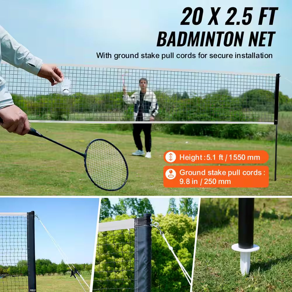 Badminton Net Set Outdoor Backyard Beach Park Portable Badminton Equipment Set Adults Children Badminton Net