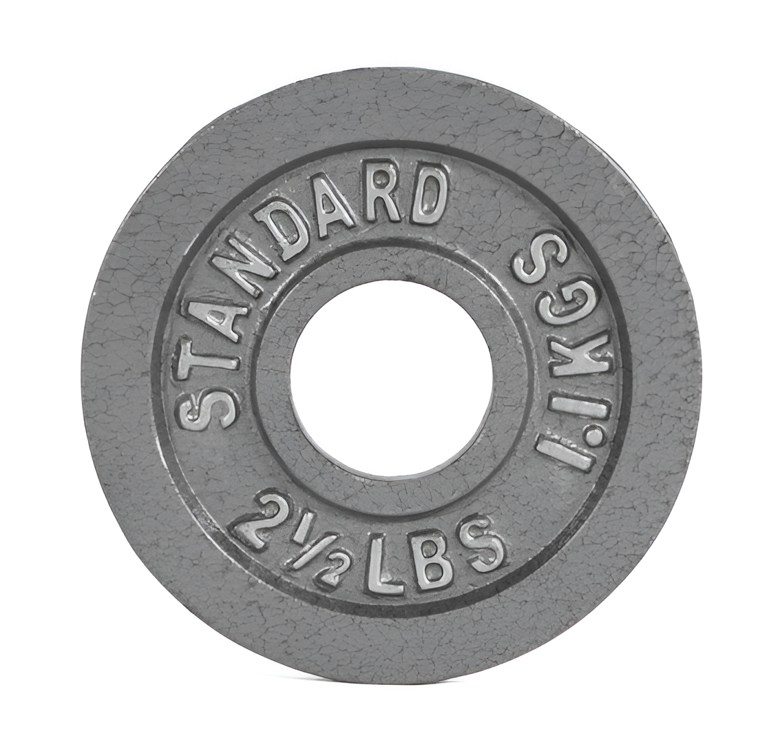 Olympic Cast Iron Weight Plate – Single | 2.5 to 100 lb