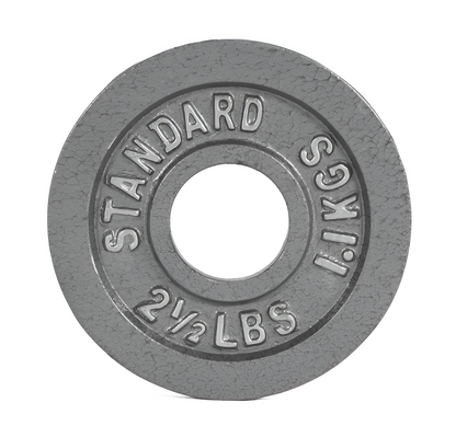 Olympic Cast Iron Weight Plate – Single | 2.5 to 100 lb
