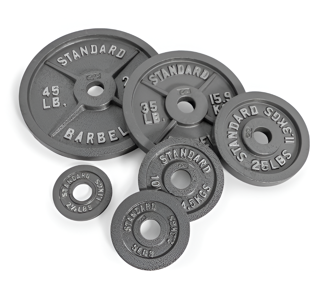 Olympic Cast Iron Weight Plate – Single | 2.5 to 100 lb