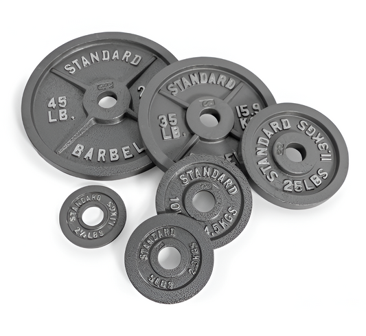Olympic Cast Iron Weight Plate – Single | 2.5 to 100 lb