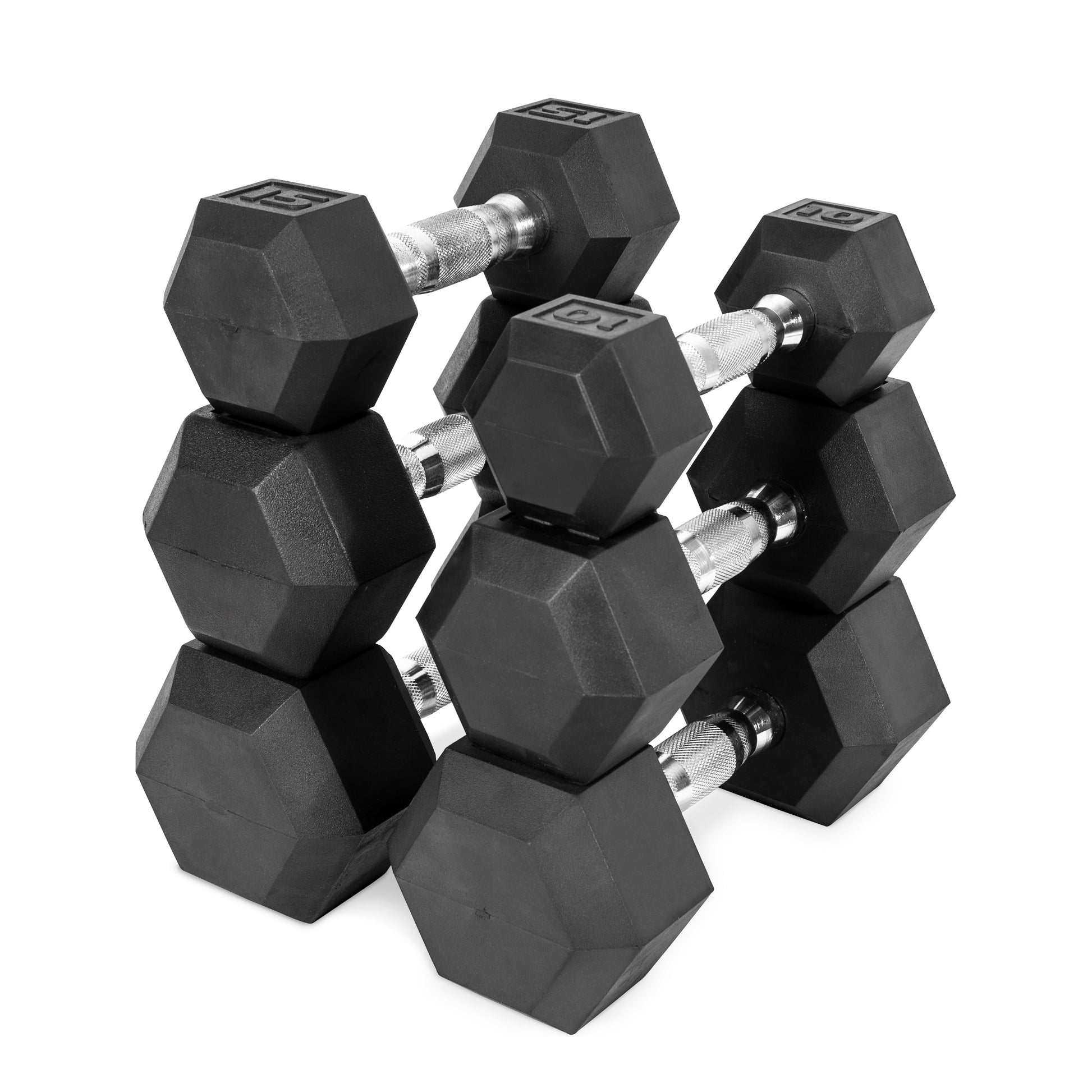 Barbell, 30Lb Rubber Hex Dumbbell, Single