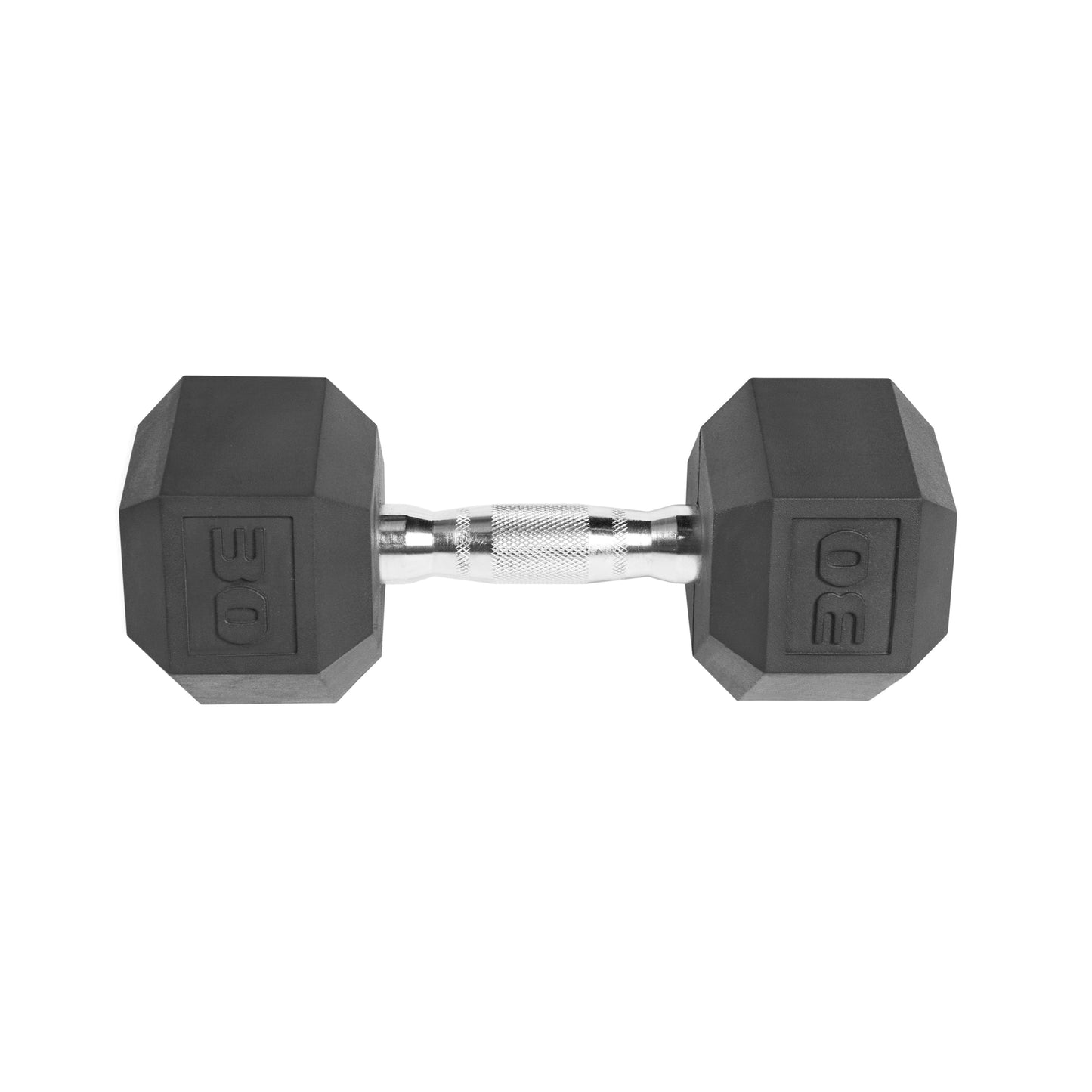 Barbell, 30Lb Rubber Hex Dumbbell, Single