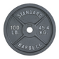 Olympic Cast Iron Weight Plate – Single | 2.5 to 100 lb
