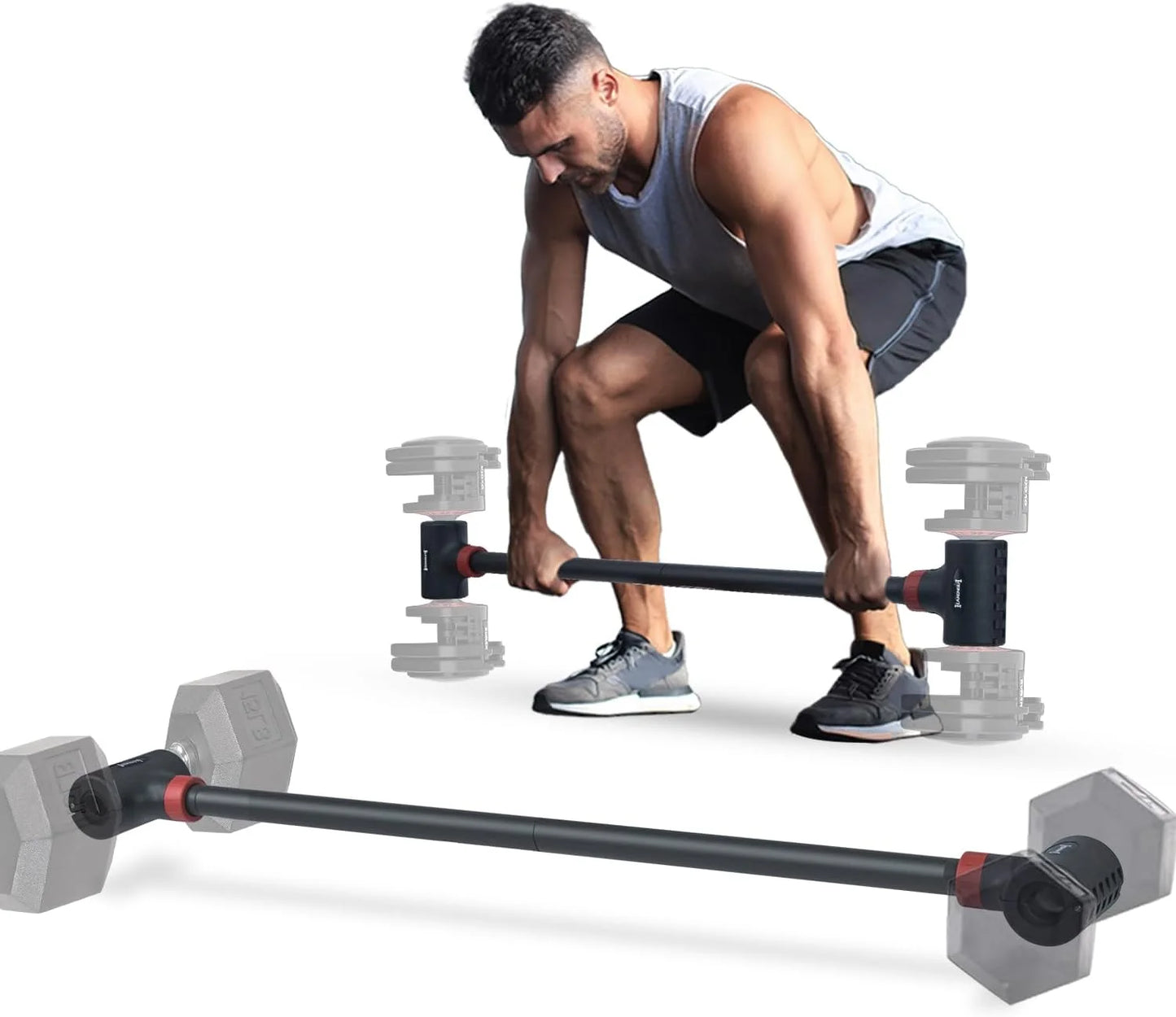 Barbell to Kettlebells Converter Adjustable 200 Lb