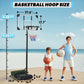 Basketball Hoop Basketball Goal System Height Adjustable 5.1Ft to 7Ft Court for All Age Ranges Indoor Outdoor Use