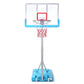 Basketball Hoop Portable Basketball Court PVC with Backboard & Adjustable Height Basketball Hoop for Outdoor