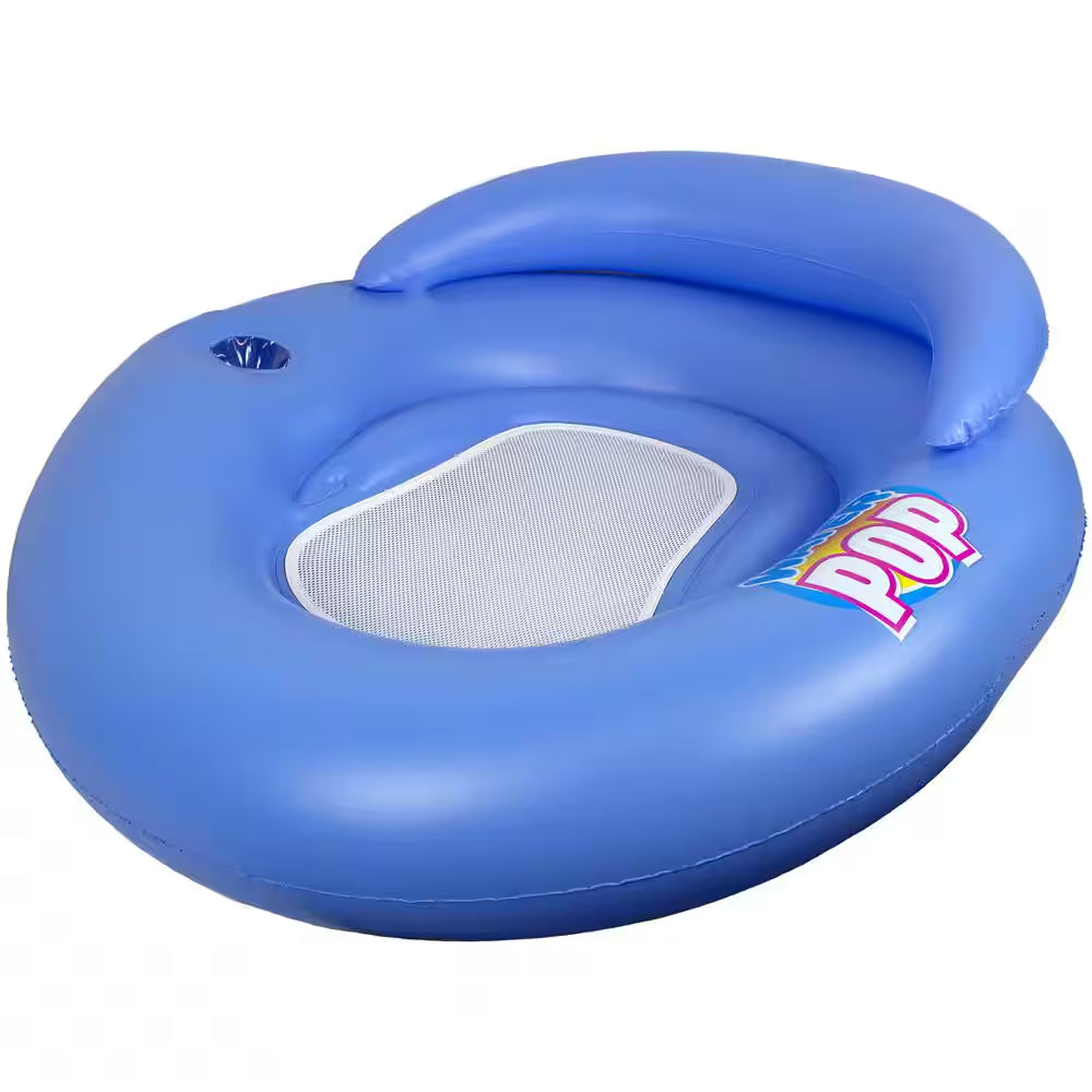 Blue Water Pop Mesh Swimming Pool Float Lounge