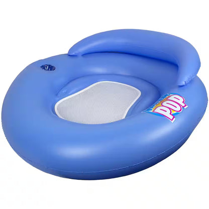 Blue Water Pop Mesh Swimming Pool Float Lounge