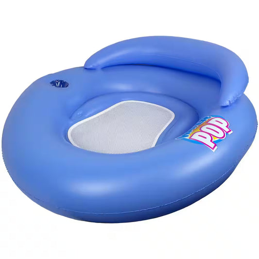 Blue Water Pop Mesh Swimming Pool Float Lounge