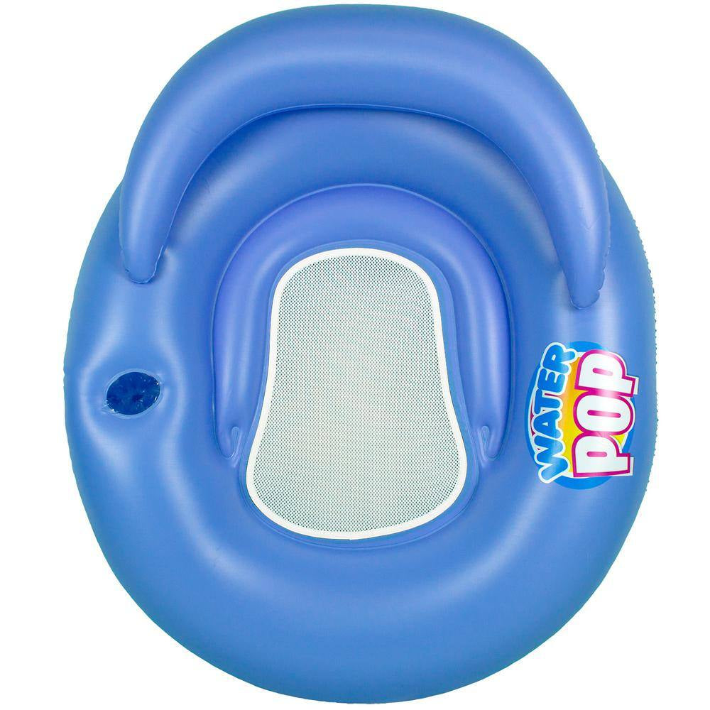 Blue Water Pop Mesh Swimming Pool Float Lounge