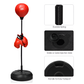 Boxing Punching Bag with Adjustable Stand & Gloves