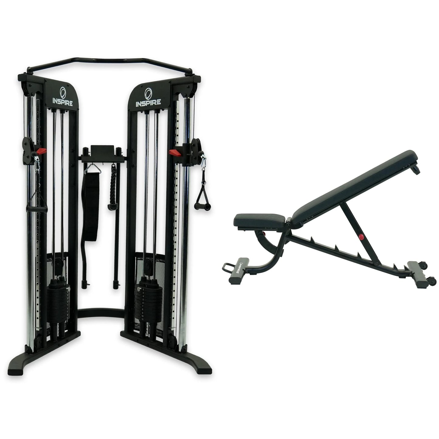 CG3 Home Gym Functional Trainer with Adjustable Workout Bench Bundle