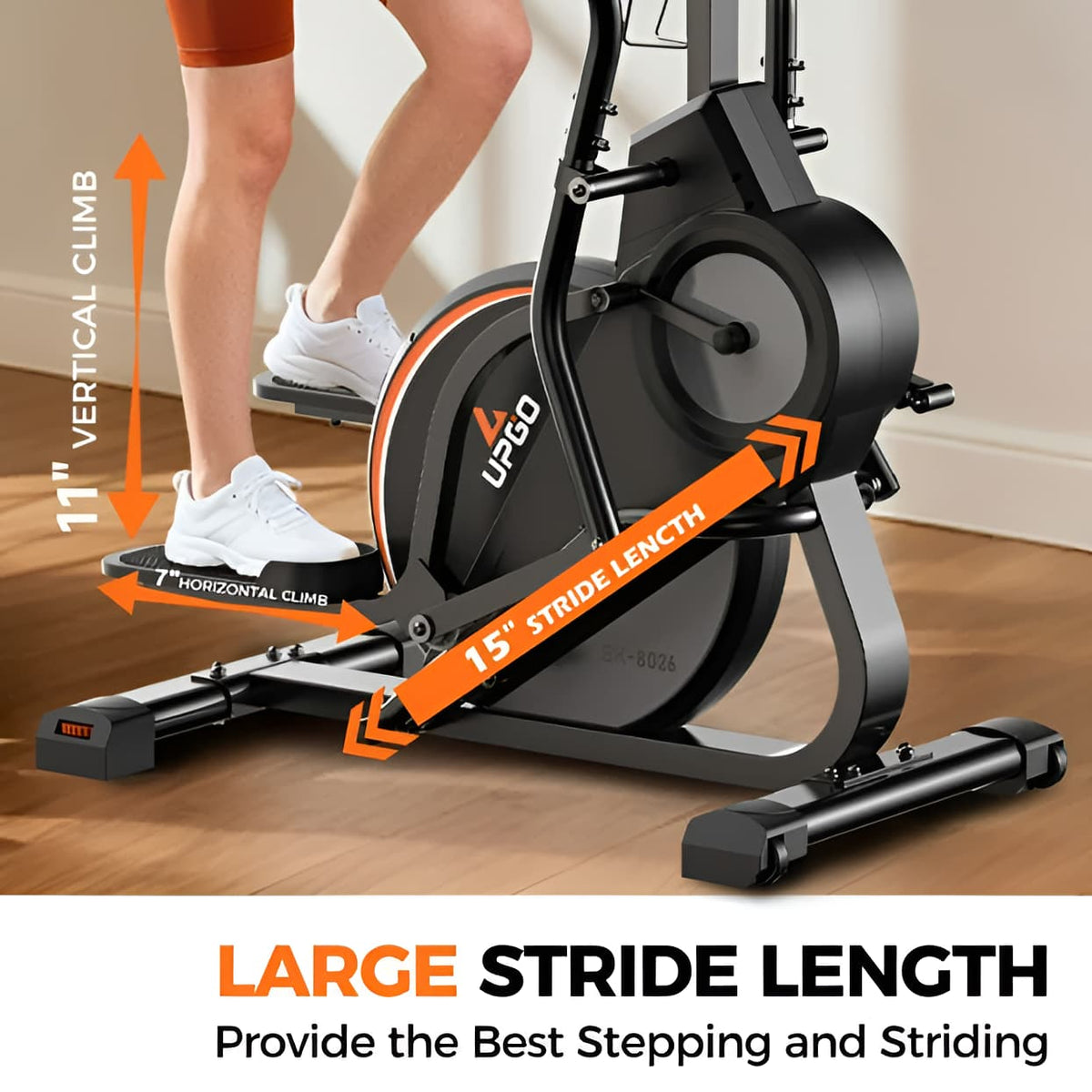 Cardio Climber Stepping Elliptical - 3 in 1 Cross Trainer for Home Gym