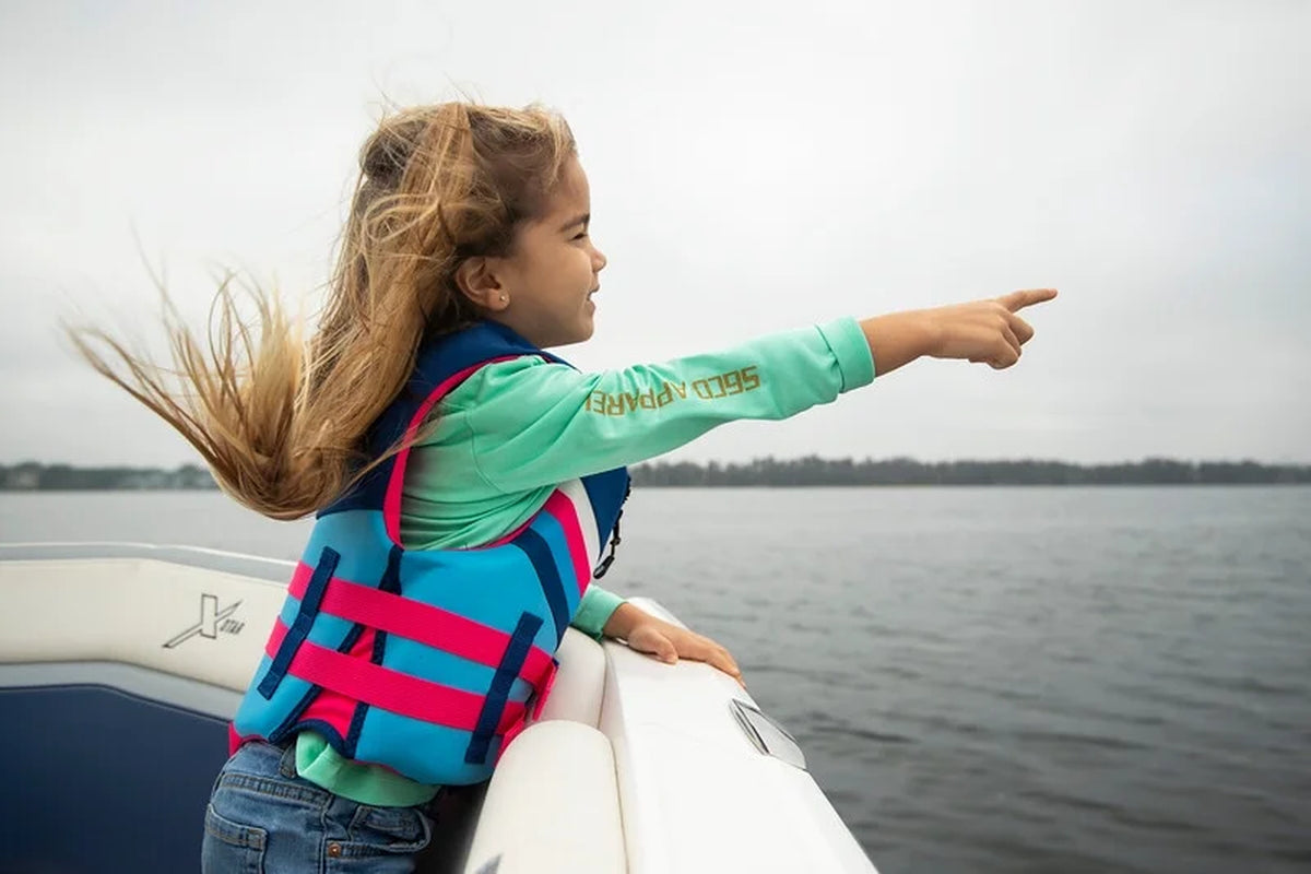 Child Girl Evoprene PFD Life Jacket, 33-55 Lbs., Pink