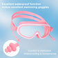Children'S Swimming Goggles for 3-16 Years Old Kids HD Anti-Fog with Unicorn Swim Cap Pink