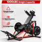 Compact Leg Sled Machine, Leg Press Machine Capacity 1000Lbs, Hack Squat Machine Combo, Calf Raise Home Gym