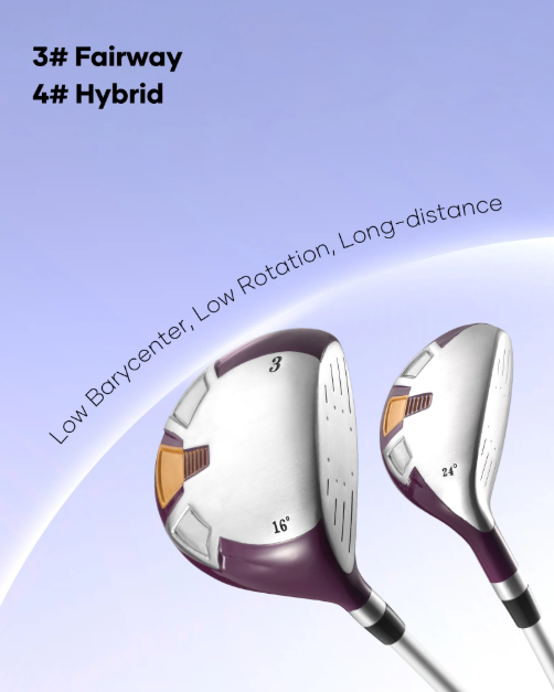 Complete 8-Piece Golf Club Set with Bag