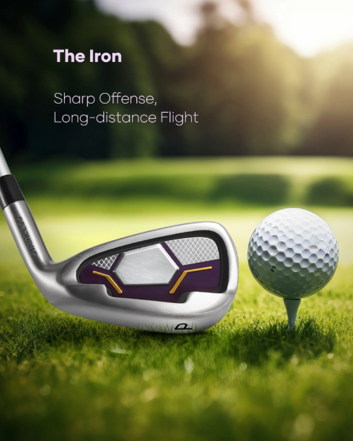 Complete 8-Piece Golf Club Set with Bag