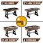 Coventry 54 In. 4-In-1 Combination Game Table with Air Hockey, Foosball, Billiards, and Table Tennis
