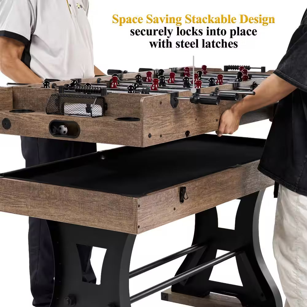 Coventry 54 In. 4-In-1 Combination Game Table with Air Hockey, Foosball, Billiards, and Table Tennis