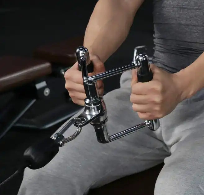Double D Handle Cable Machine Attachments for Pulldown Exercises - Home Gym Accessories
