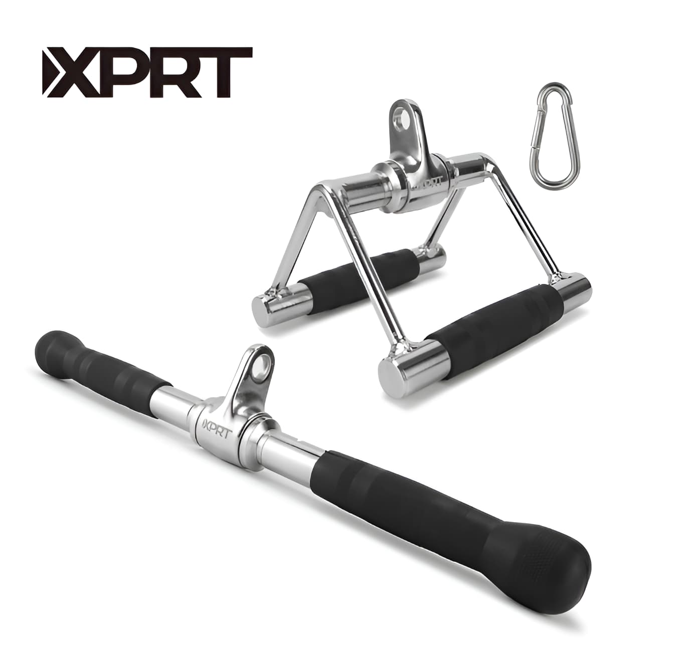 Double D Handle Cable Machine Attachment Set - Home Gym Accessories