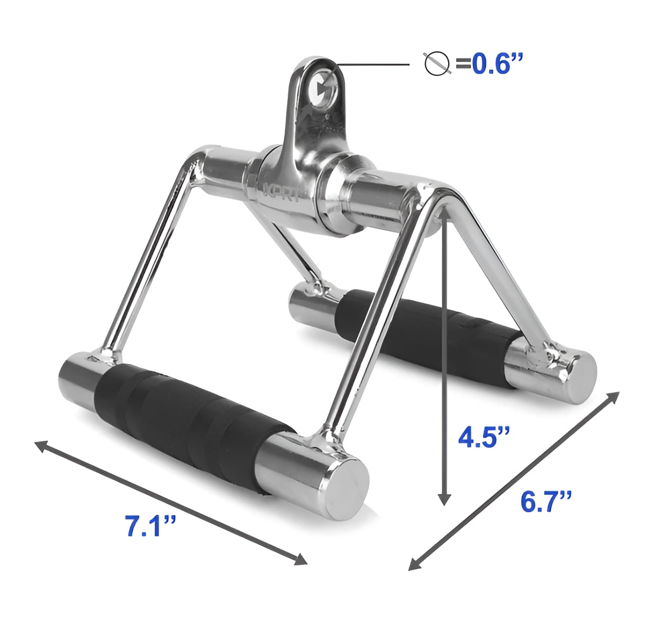 Double D Handle Cable Machine Attachment Set - Home Gym Accessories