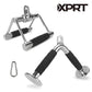 Double D Handle Cable Machine Attachment Set - Home Gym Accessories