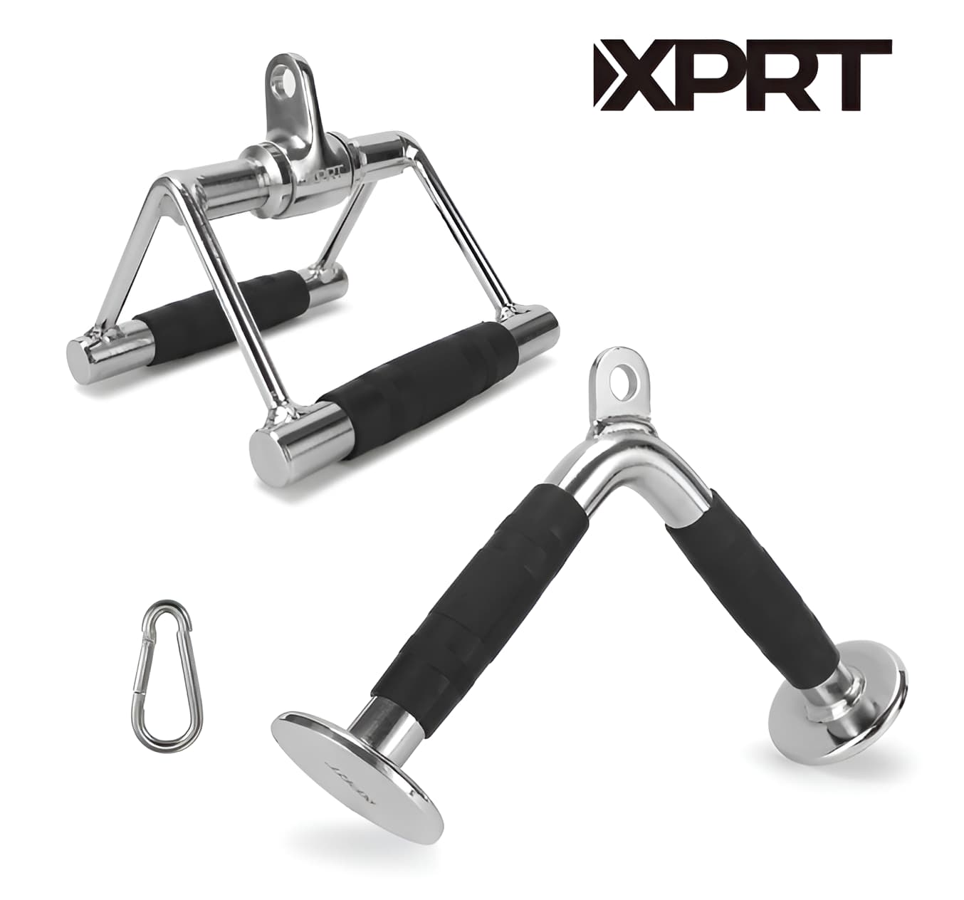 Double D Handle Cable Machine Attachment Set - Home Gym Accessories