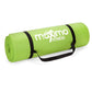 Exercise Mat with Carry Strap for Yoga & Pilates, Ribbed Surface, Green