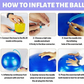 Exercise Ball 75cm - Gym Grade Anti-Burst Stability Ball for Yoga & Pilates