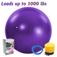 Exercise Ball 75cm - Gym Grade Anti-Burst Stability Ball for Yoga & Pilates