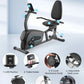 Exercise Bike Indoor Recumbent Exercise Bike Stationary with Adjustable Seat and 8 Resistance Level Seat Height Adjustment