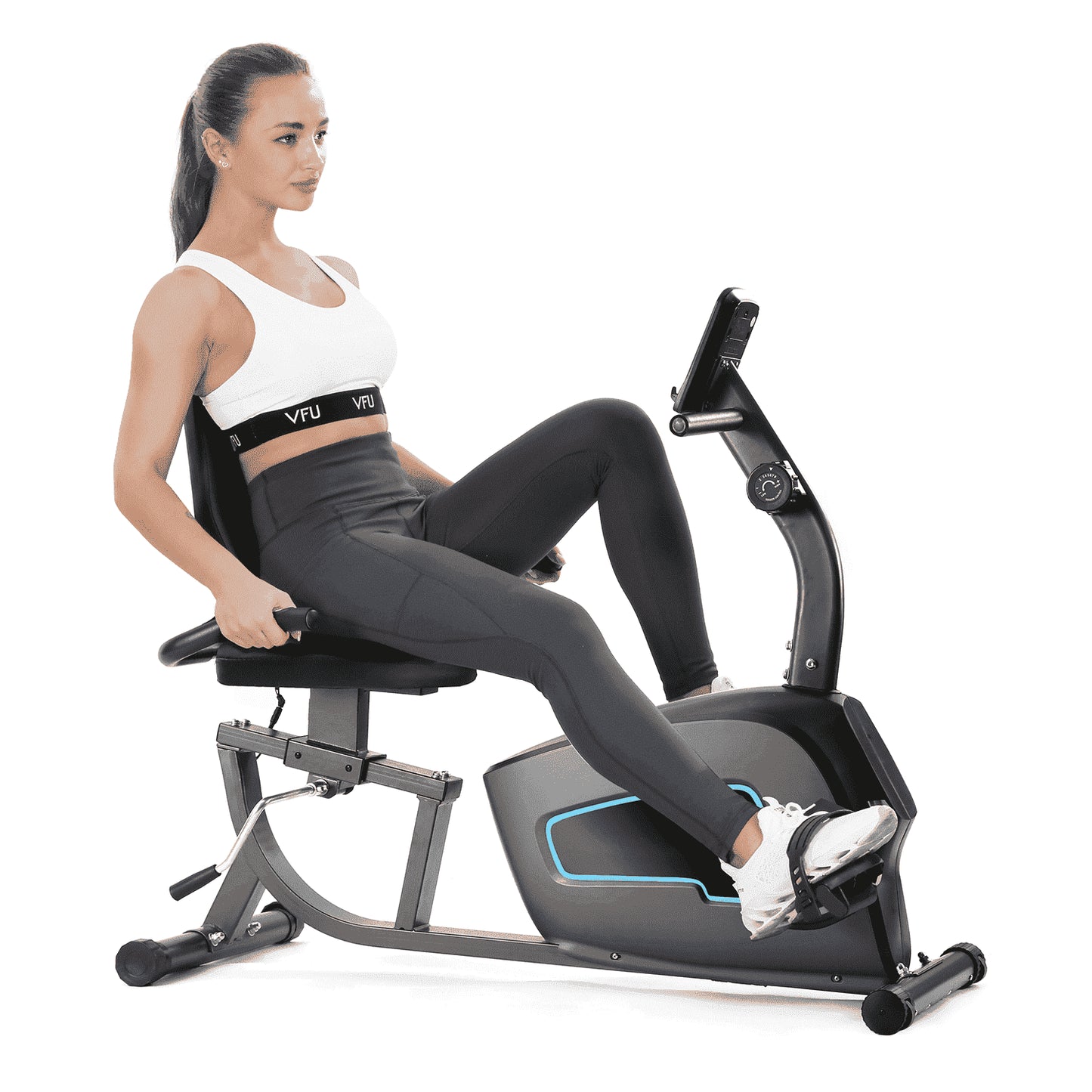 Exercise Bike Recumbent Indoor Stationary Exercise Bike for Home Use with Pluse Monitor Tablet Holder
