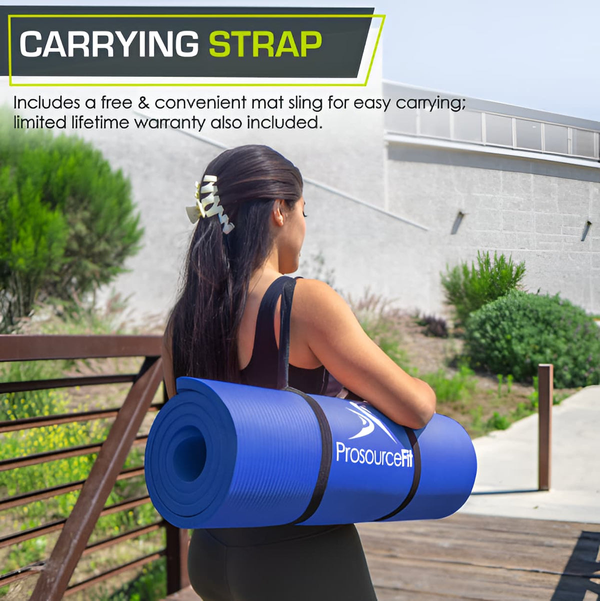 Extra Thick Yoga Mat 71 x 24 - 0.5 Non-Slip Exercise Mat