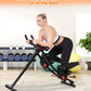 Fitness Ab Machine, 4 Adjustable Resistance Levels Ab Workout Equipment for Home Gym, Height Adjustable Ab Trainer, Foldable Fitness Equipment.440Lbs Weight Capacity