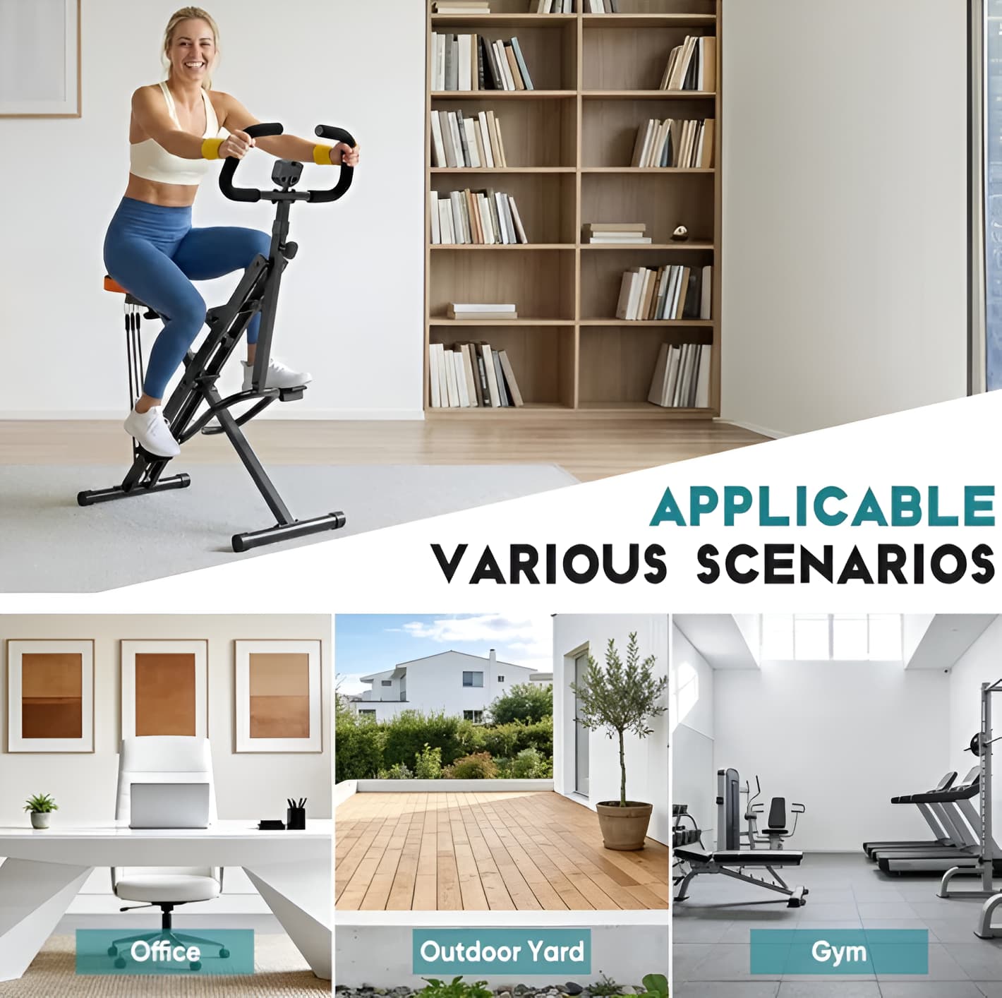 Foldable Squat Machine for Home, Adjustable Resistance, 330 lb