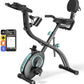 Folding Exercise Bike Magnetic 16 Levels Resistance 300 lbs