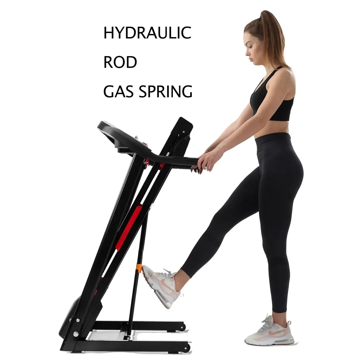 Folding Treadmill 3.5HP Adjustable Incline Bluetooth