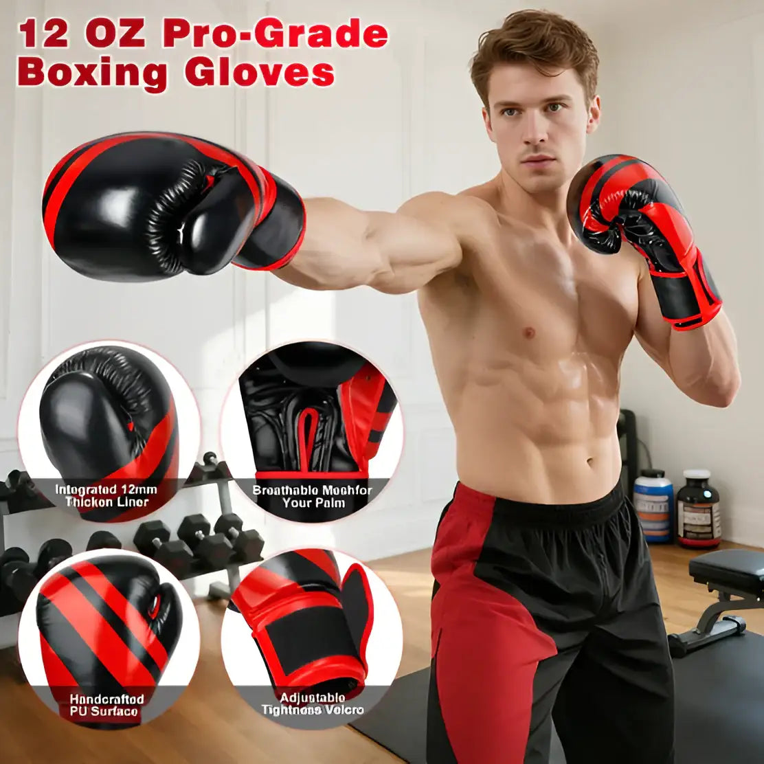 Freestanding Boxing Punching Bag 70 Inch with Gloves