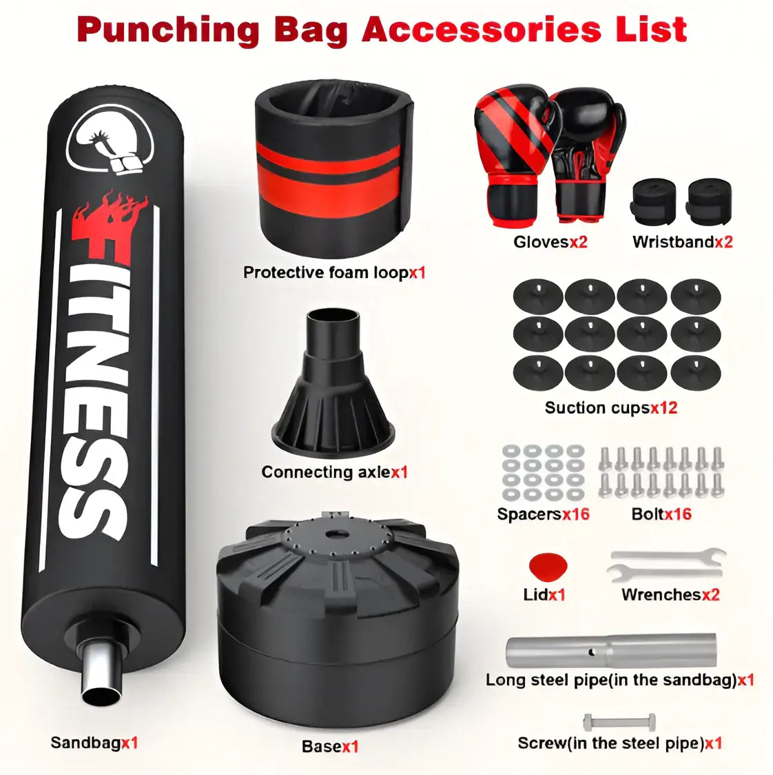 Freestanding Boxing Punching Bag 70 Inch with Gloves
