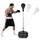 Freestanding Reflex Punching Bag with Adjustable Stand | 53–61" Height
