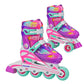 Girls 2-in-1 Convertible Roller Inline Skates