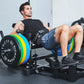 Glute Bridge Plate-Loaded Hip Thrust Machine, Black, Steel Frame, 176.37 Lb