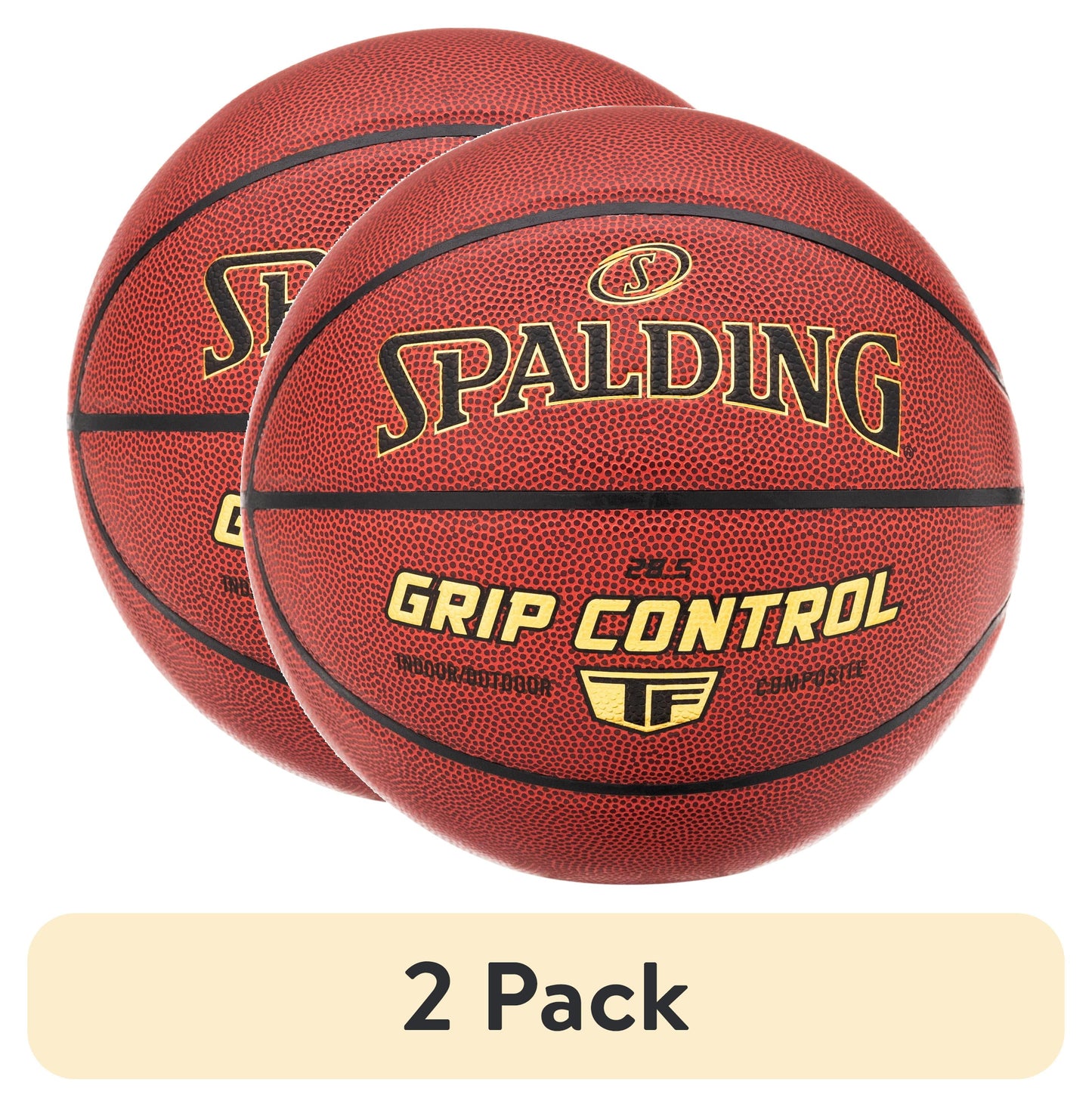Grip Control TF Indoor and Outdoor Basketball - Size 7, 29.5"